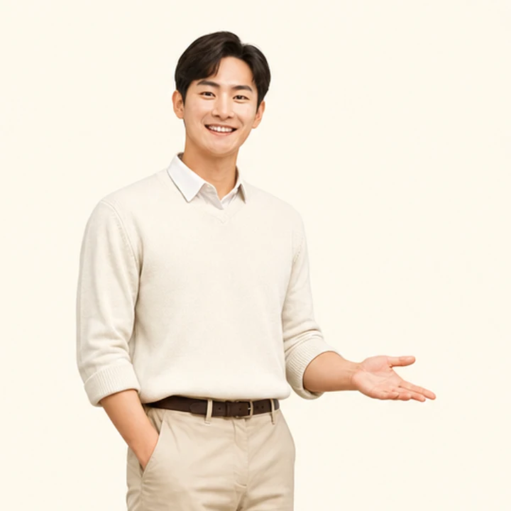 연체자 중고차 장기렌트 상담 신청을 안내하는 담당자